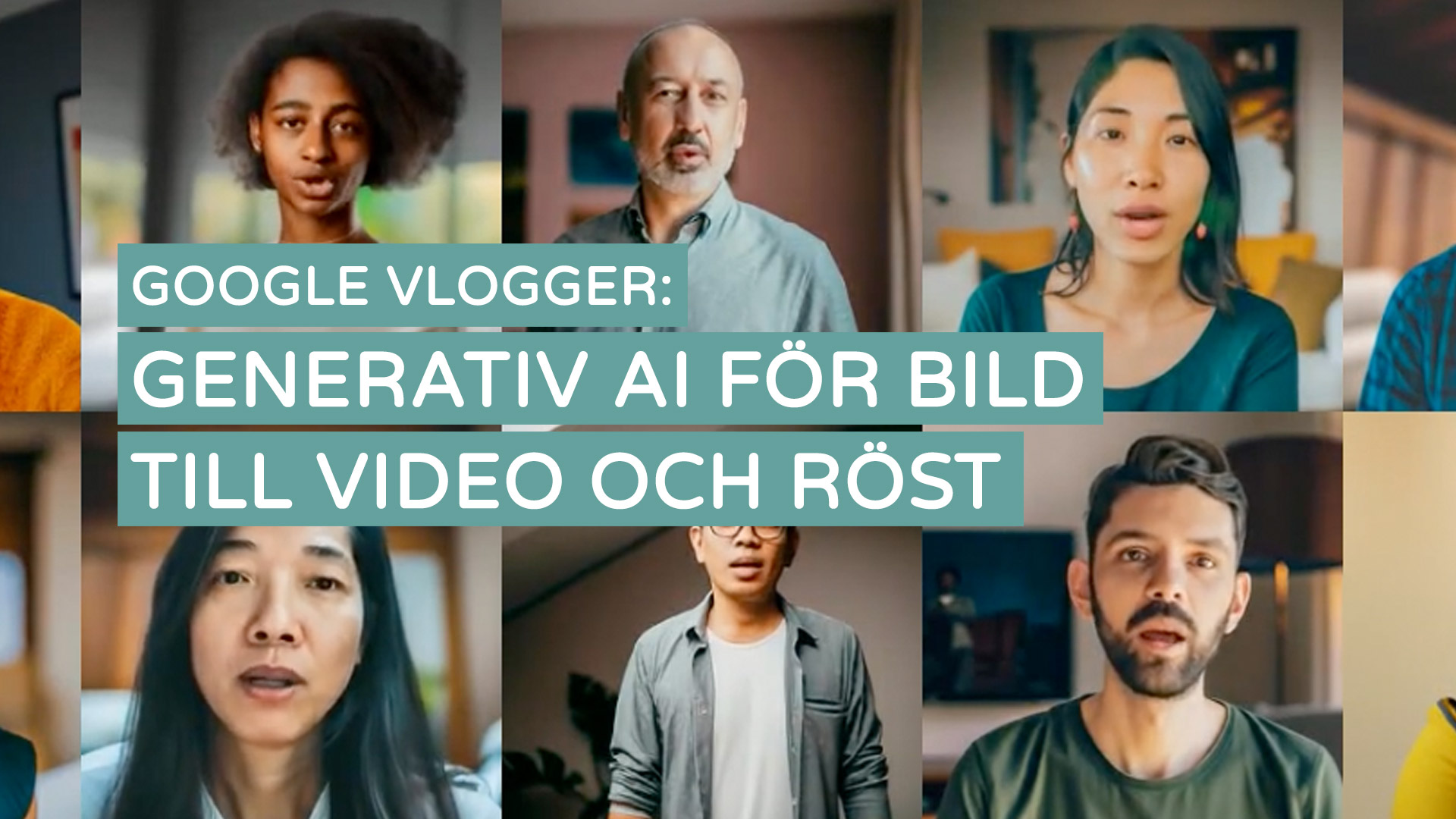 Google VLOGGER: Generativ AI för bild till video och röst